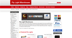 Desktop Screenshot of flylightwarehouse.com